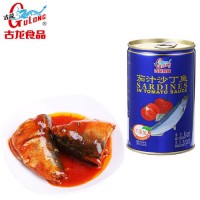 古龍食品 茄汁沙丁魚 廈門特產即食魚罐頭425g